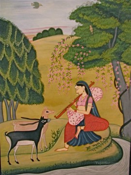 Kangra Art India Miniature Oil Paintings